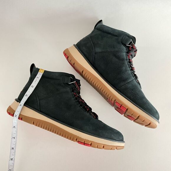 UGG Waterproof Pebbled Leather Lakesider Lace-up Ankle Boots Black 9 - Picture 5 of 14